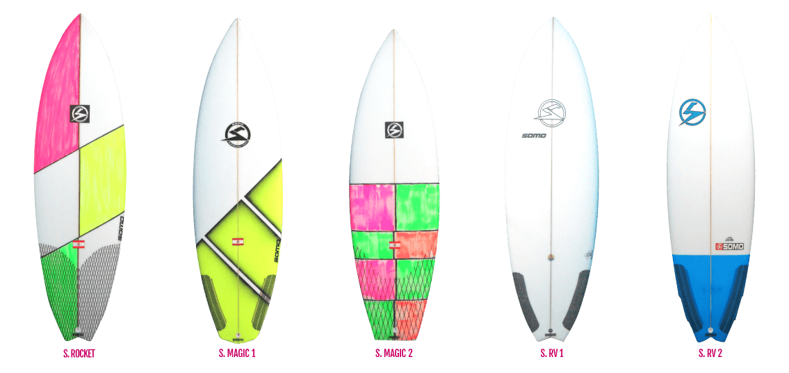 Mini-shortboards Evo, Somo Surfboards, Surf, Tahiti